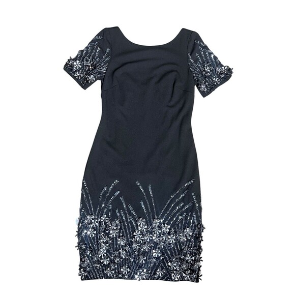 Aidan Mattox Dresses & Skirts - Aidan Mattox Beaded Cocktail Dress Black Sz 2 New w/ flaws